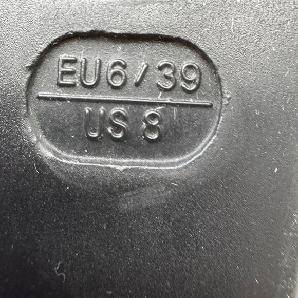 The Flexx Metallic Gunmetal Gray Leather Mary Jane Comfort Shoes Women's Size 8 - Picture 8 of 8